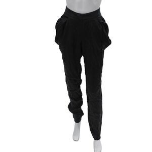 Kaelen Women Harem Pants Black Cupro Modal Inseam 36 Size 4